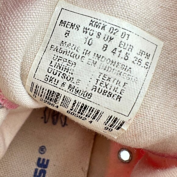 Converse All Star Chuck Taylor Men 8 Women 10 M9006 Pink Canvas Hi Top Shoes - Picture 10 of 11